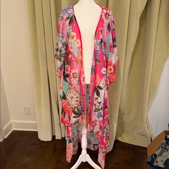 NWT - Agua Bendita x Revolve - Women’s Dará Floral Kimono Coverup - Picture 2 of 9